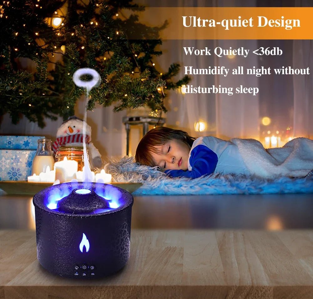 Volcano Flame Light Air Humidifier - TeeHavenThreads